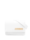 JACQUEMUS JACQUEMUS WOMEN'S WHITE LEATHER BELT BAG,211AC16211300100 UNI