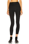 Beyond Yoga Caught In The Midi High-waist Space-dye Leggings In Darkest Night