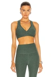 Beyond Yoga Spacedye Lift Your Spirits Bra Top In Green