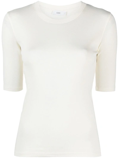 Closed Fitted Short-sleeved T-shirt In Neutrals