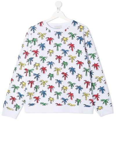 Stella Mccartney Kids' Little Boy's & Boy's Palm Tree Print Sweatshirt In Neutral
