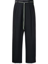 Viktor & Rolf Cord-belt Trousers In Blue