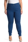 Hue Classic Smooth Denim Leggings In Classic Indigo Wash