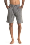 Unsimply Stitched Relaxed Lounge Shorts In Melange Light Grey