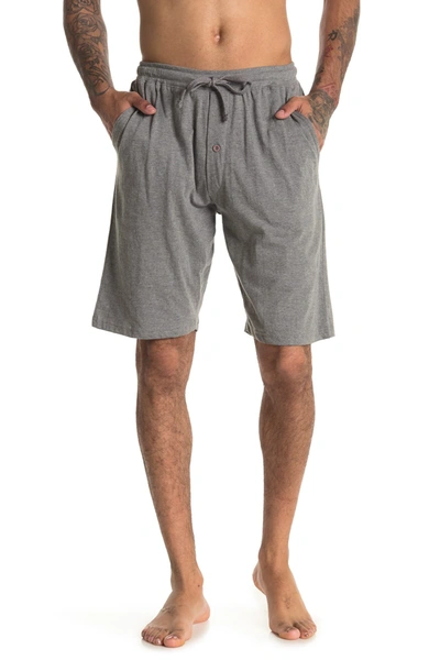 Unsimply Stitched Relaxed Lounge Shorts In Melange Light Grey