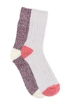 Abound Marled Knit Boot Socks In Burgundy Stem Multi