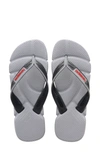 Havaianas Men's Power Three-tone Flip Flops In Ice Grey