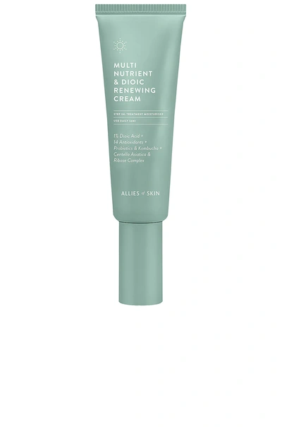 Allies Of Skin Multi Nutrient & Dioic Renewing Cream Moisturiser In Green