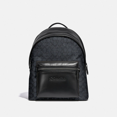 Coach Charter Backpack In Signature Canvas