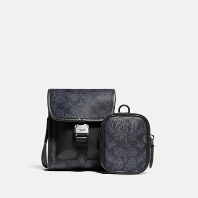 Coach South Crossbody With Hybrid Pouch In Color<lsn_delimiter>charcoal