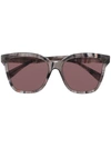 YOHJI YAMAMOTO SQUARE-FRAME SUNGLASSES