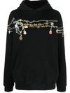 GIVENCHY EMBROIDERED CHARMS HOODIE