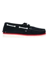 Woolrich Man Loafers Midnight Blue Size 6 Soft Leather In Dark Blue