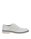 TOD'S TOD'S MAN LACE-UP SHOES IVORY SIZE 8.5 SOFT LEATHER,11998432CO 13