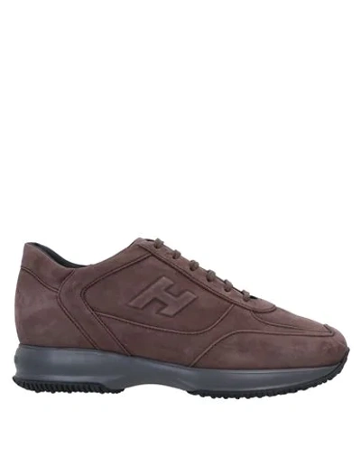 Hogan Sneakers In Brown