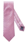 Eton Medallion Silk Tie In Pink
