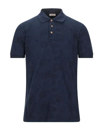 Altea Man Polo Shirt Midnight Blue Size M Cotton