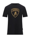 Automobili Lamborghini T-shirts In Black