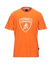 Automobili Lamborghini T-shirts In Orange