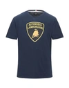 Automobili Lamborghini T-shirts In Dark Blue