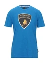 Automobili Lamborghini T-shirts In Azure