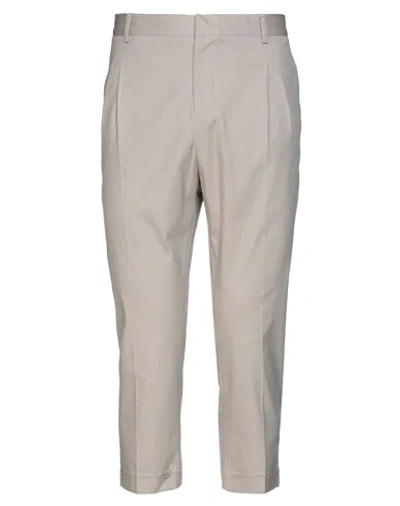 Grey Daniele Alessandrini Cropped Pants In Beige