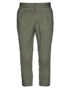 Grey Daniele Alessandrini 3/4-length Shorts In Military Green