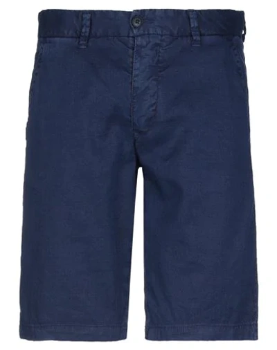 Blauer Man Shorts & Bermuda Shorts Blue Size 32 Linen, Cotton, Elastane