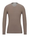 Grey Daniele Alessandrini Sweaters In Beige
