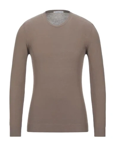 Grey Daniele Alessandrini Sweaters In Beige