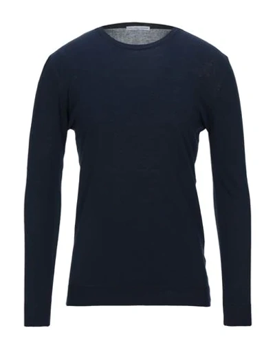 Grey Daniele Alessandrini Sweaters In Dark Blue