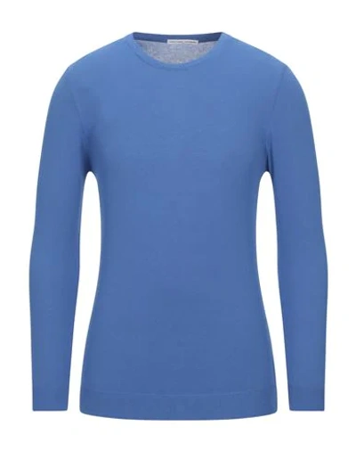 Grey Daniele Alessandrini Sweaters In Blue