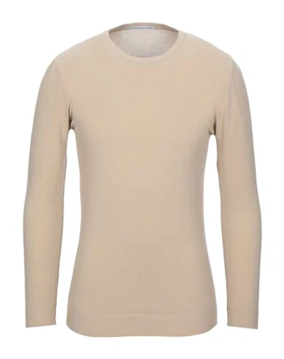 Grey Daniele Alessandrini Sweaters In Beige