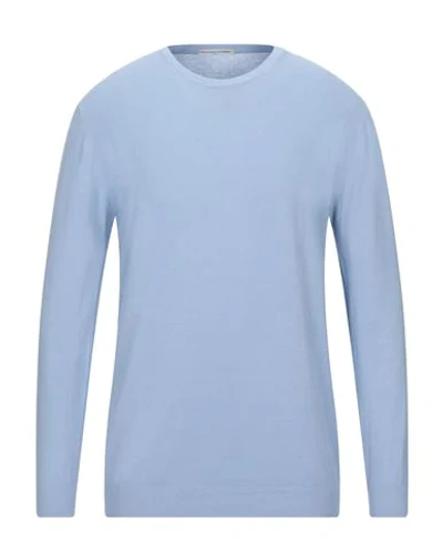 Grey Daniele Alessandrini Sweaters In Blue