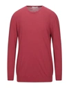 Grey Daniele Alessandrini Sweaters In Red