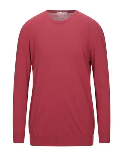 Grey Daniele Alessandrini Sweaters In Red