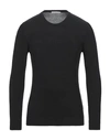 Grey Daniele Alessandrini Sweaters In Black