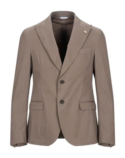 Manuel Ritz Suit Jackets In Beige