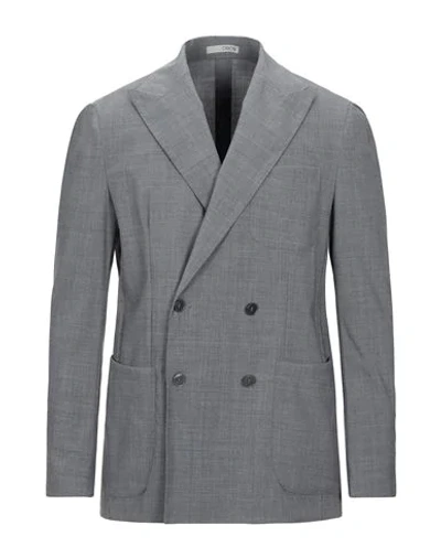 0909 Fatto In Italia Suit Jackets In Grey