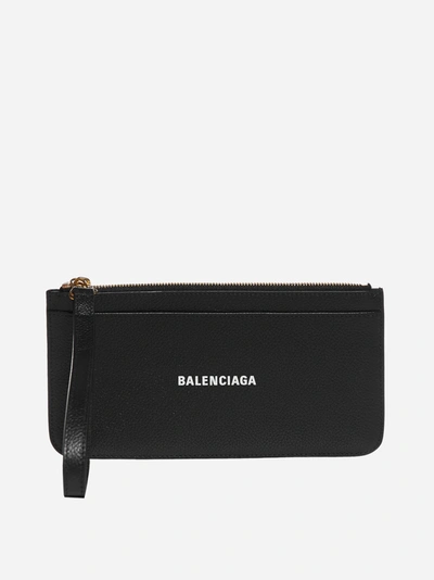 Balenciaga Cash Leather Card Holder