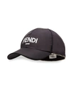 FENDI SHEARLING-LINED REMOVABLE-EARMUFF BASEBALL CAP,400013258512