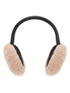 FENDI SHEARLING LOGO EARMUFFS,400013258510