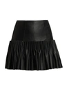 AJE LILOU RUFFLE HEM MINI SKIRT,400013588225