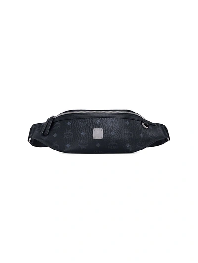 Mcm Medium Visetos Belt Bag In Black