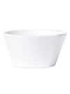 Vietri Melamine Lastra Stacking Cereal Bowl In White