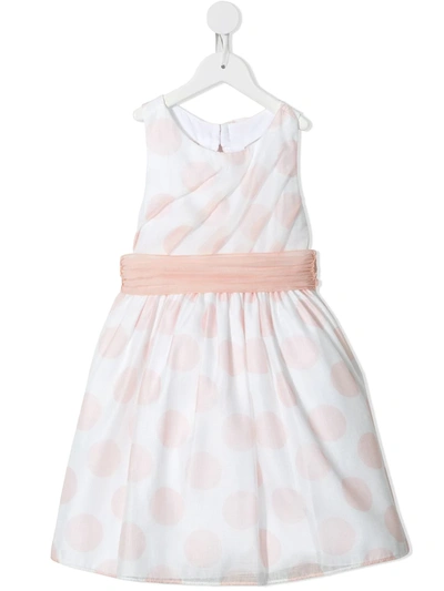 Abel & Lula Kids' Polka Dot Print Dress In Pink