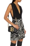 BALMAIN B-CAMERA LOGO-EMBELLISHED LEATHER SHOULDER BAG,3074457345624988678