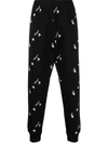 OFF-WHITE ALL-OVER LOGO PRINT TRACK PANTS