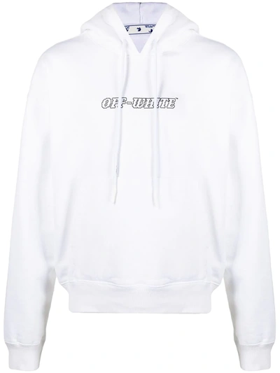 Off-white Hands Off Logo Quote-print Hoodie In White