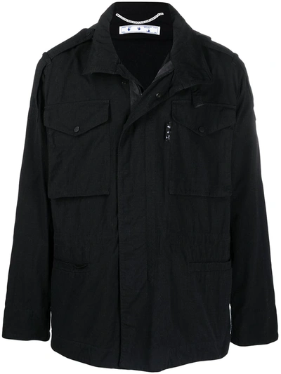 Off-white Arrows-print Field Jacket In Black